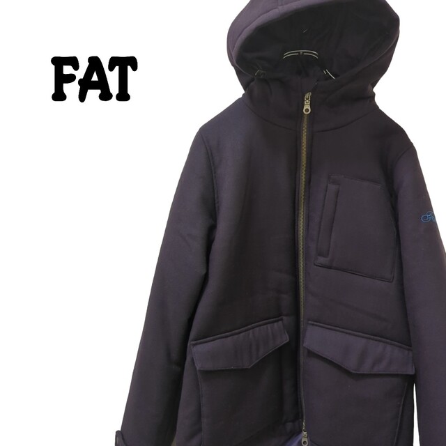 FAT(エフエーティー)のFAT ブルゾン ウールジャケット フード パーカー メンズのトップス(パーカー)の商品写真