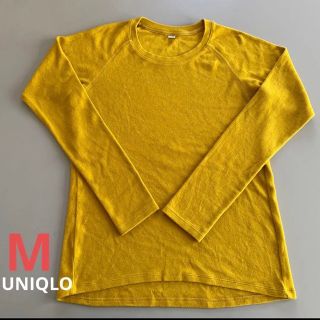 ユニクロ(UNIQLO)の&& UNIQLO ヒートテック フリースカットソー  M(カットソー(長袖/七分))