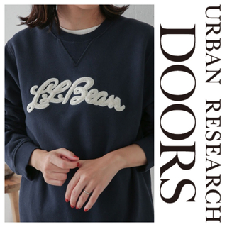 アーバンリサーチドアーズ(URBAN RESEARCH DOORS)のL.L.Bean クラシッククルースウェットシャツ　doors ネイビー(トレーナー/スウェット)