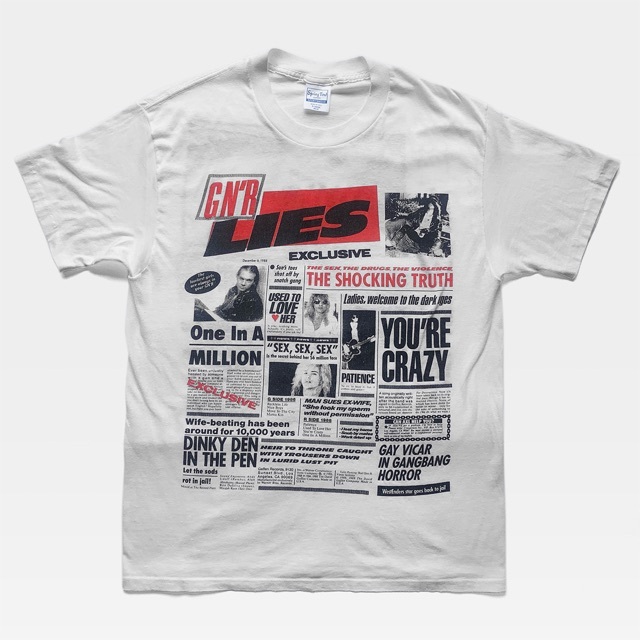 野村訓市着用|80sヴィンテージ Guns N' Roses Lies Tシャツ 野村訓市着用|80sヴィンテージ Guns N' Roses Lies Tシャツ