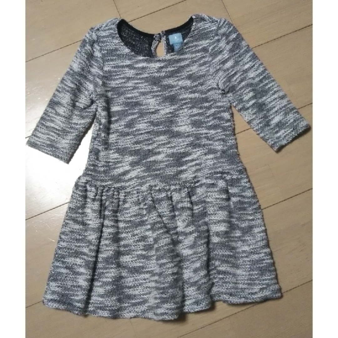 babyGAP(ベビーギャップ)の【サイズ110】babyGap ツイード風 ラメ入り 長袖 ワンピース キッズ/ベビー/マタニティのキッズ服女の子用(90cm~)(ワンピース)の商品写真