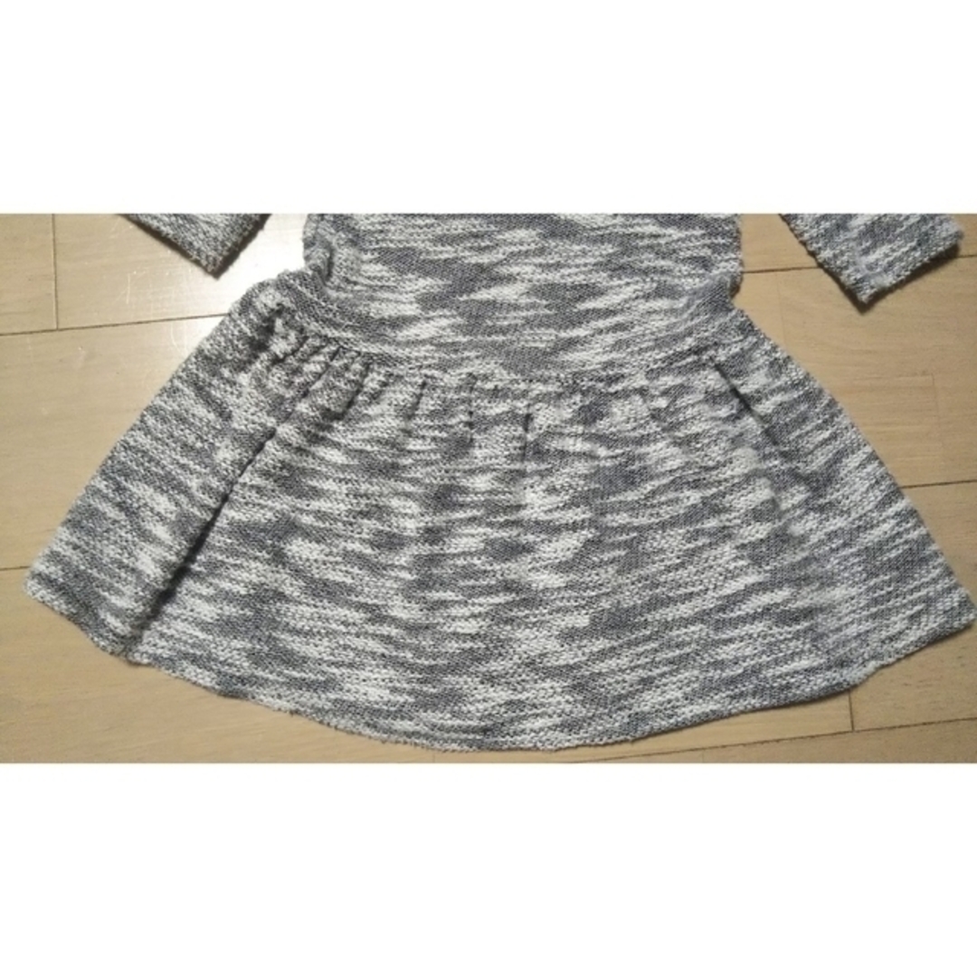 babyGAP(ベビーギャップ)の【サイズ110】babyGap ツイード風 ラメ入り 長袖 ワンピース キッズ/ベビー/マタニティのキッズ服女の子用(90cm~)(ワンピース)の商品写真