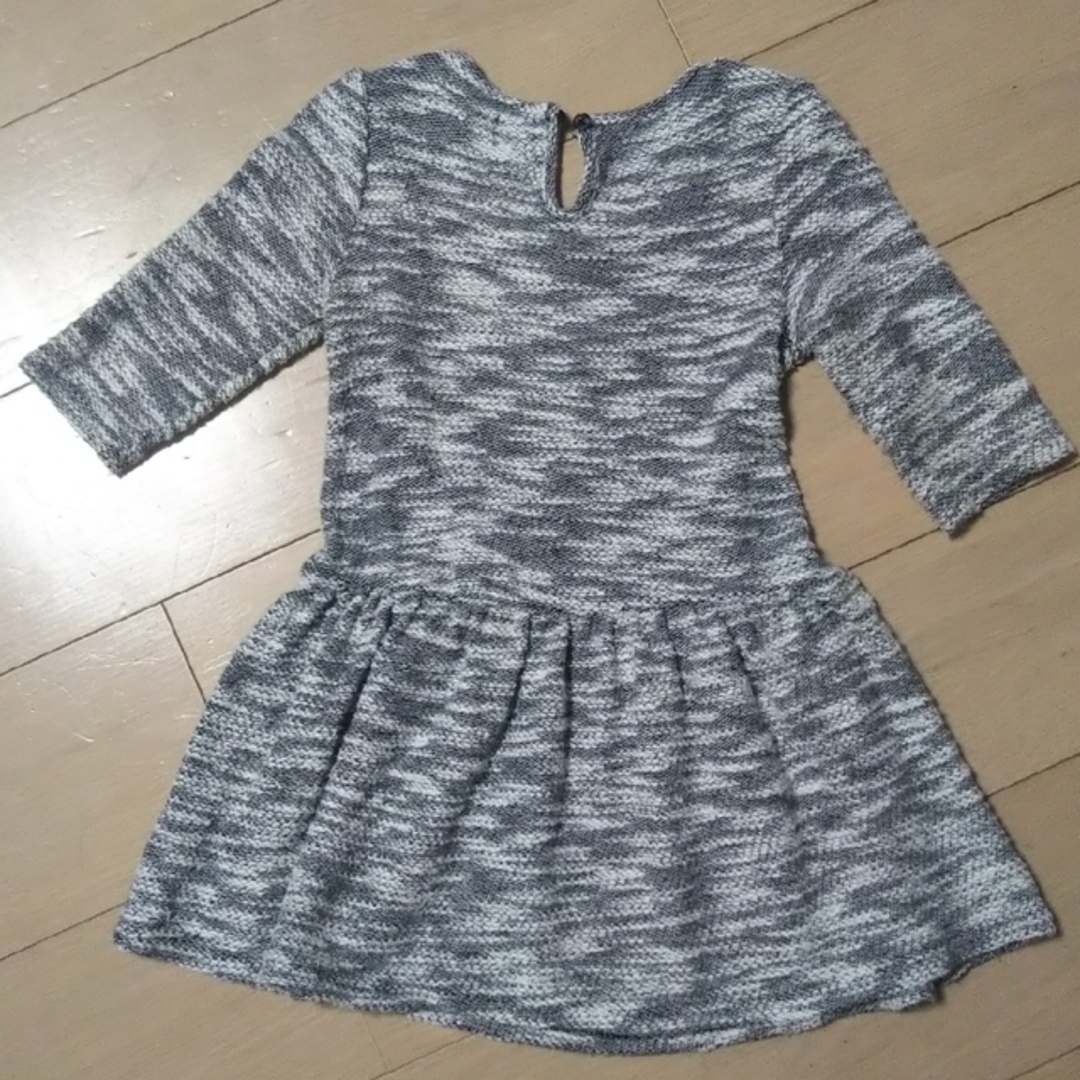 babyGAP(ベビーギャップ)の【サイズ110】babyGap ツイード風 ラメ入り 長袖 ワンピース キッズ/ベビー/マタニティのキッズ服女の子用(90cm~)(ワンピース)の商品写真