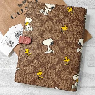 新品 coach×peanuts  スヌーピー 手帳カバー  ノート