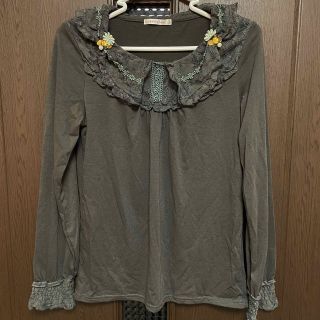 アクシーズファム(axes femme)のaxes femme♡レース＆ビジュー長袖トップス(カットソー(長袖/七分))