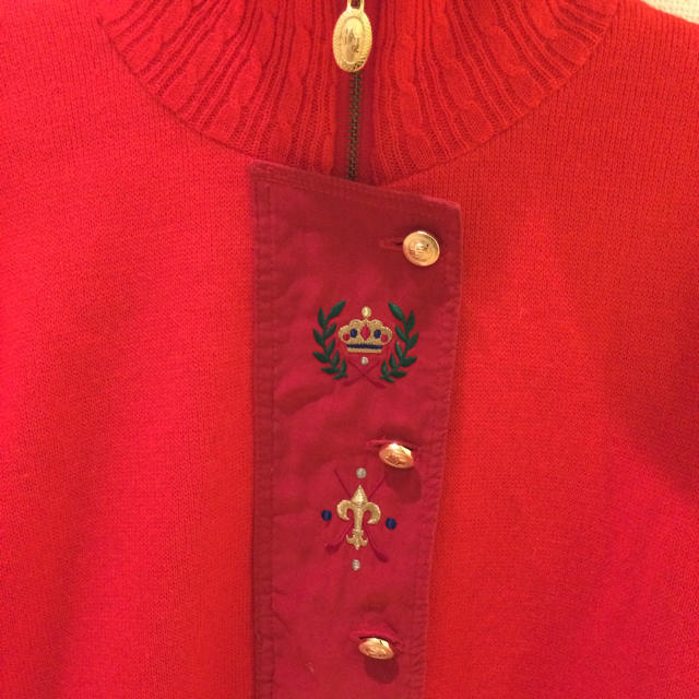 Munsingwear(マンシングウェア)のマンシングウェア 赤セーター レディースのトップス(ニット/セーター)の商品写真