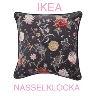 イケア(IKEA)のIKEA NASSELKLOCKA ネッセルクロッカ クッションカバー(クッションカバー)