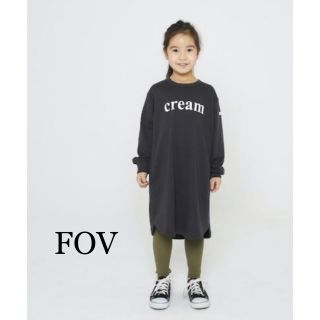 フォブ(FOV)の【半額！定価2700円】FOVスウェットワンピース　ブラック(ワンピース)