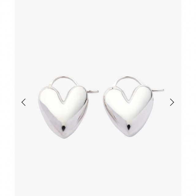 ＊週末限定値下げR.ALAGAN Tiny Puffy Heart Hoops  レディースのアクセサリー(ピアス)の商品写真