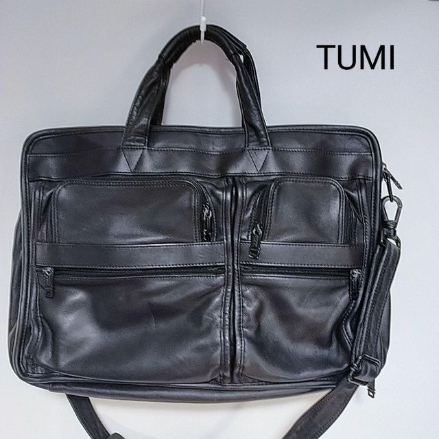 TUMI ヴィンテージ 本革 ブリーフケース ビジネス ブラック