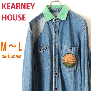 ART VINTAGE - KEARNEY House Vintage 刺繍 ビッグサイズ  デニムシャツ