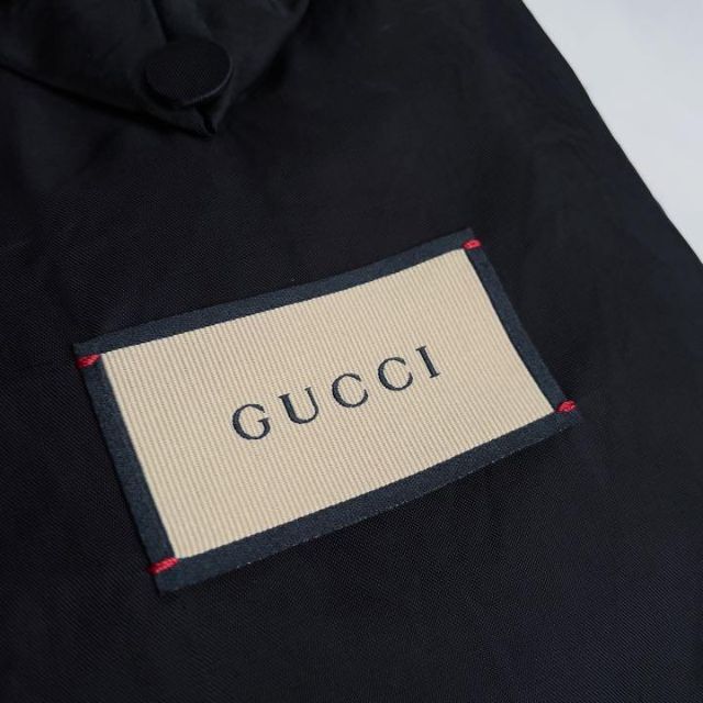 Gucci(グッチ)の極美品【GUCCI】21AW GGモノグラム レザー テーラードジャケット メンズのジャケット/アウター(レザージャケット)の商品写真