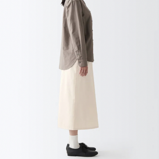 MUJI (無印良品)(ムジルシリョウヒン)のセミフレアースカート　無印良品　新品 レディースのスカート(ロングスカート)の商品写真