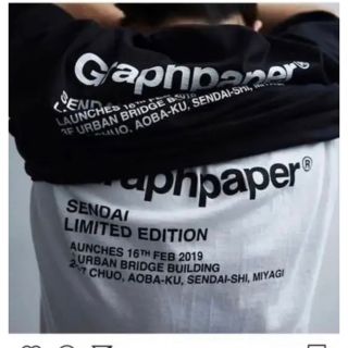 graphpaper 本店限定オーバーサイズTシャツ　サイズ　フリー(Tシャツ/カットソー(半袖/袖なし))