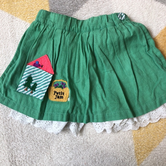 Petit jam(プチジャム)のプチジャム　ペチパン付きスカート100  キッズ/ベビー/マタニティのキッズ服女の子用(90cm~)(スカート)の商品写真