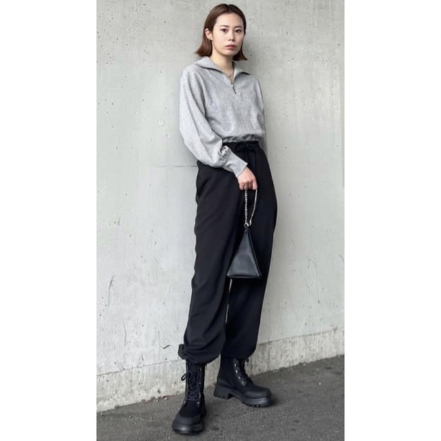 moussy(マウジー)のmoussy マウジー HALF ZIP SWEAT シャツ ハーフジップ レディースのトップス(トレーナー/スウェット)の商品写真