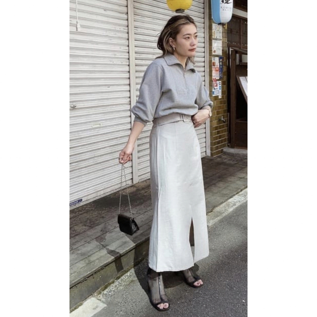 moussy(マウジー)のmoussy マウジー HALF ZIP SWEAT シャツ ハーフジップ レディースのトップス(トレーナー/スウェット)の商品写真