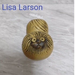リサラーソン(Lisa Larson)のリサラーソン ケンネルシリーズ ペキニーズ ヴィンテージ 置物(置物)