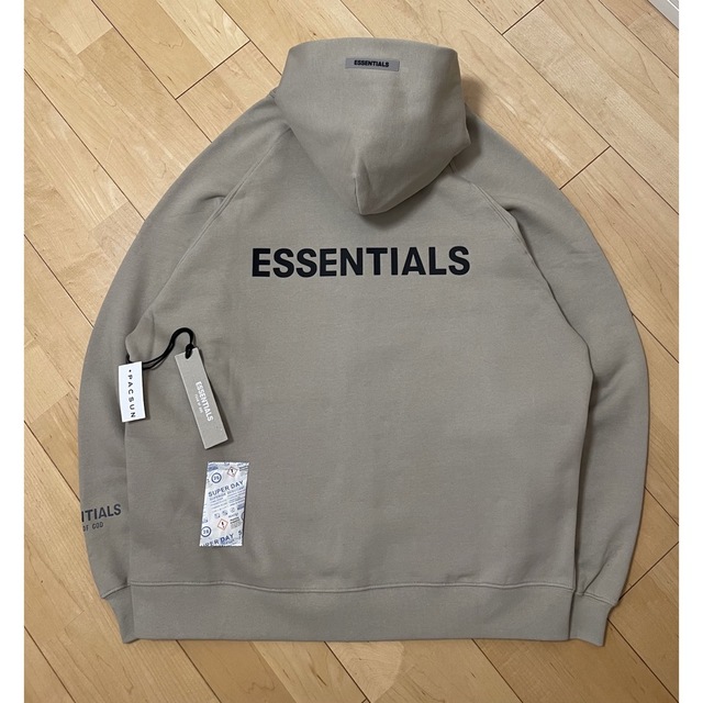 エッセンシャルズ ESSENTIALS FULL-ZIPバックロゴジップパーカー