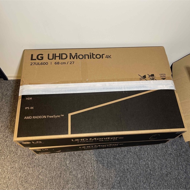 【新品未使用】LG 27インチモニター/ホワイト