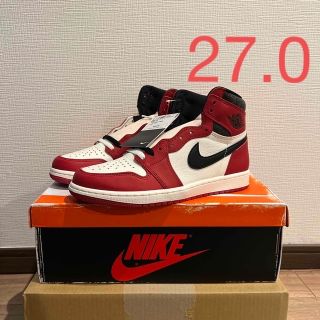 ジョーダン(Jordan Brand（NIKE）)のair jordan 1 high og chicago 27.0(スニーカー)