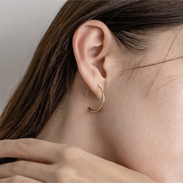 DEUXIEME CLASSE(ドゥーズィエムクラス)のround hoop pierce 18kgp レディースのアクセサリー(ピアス)の商品写真