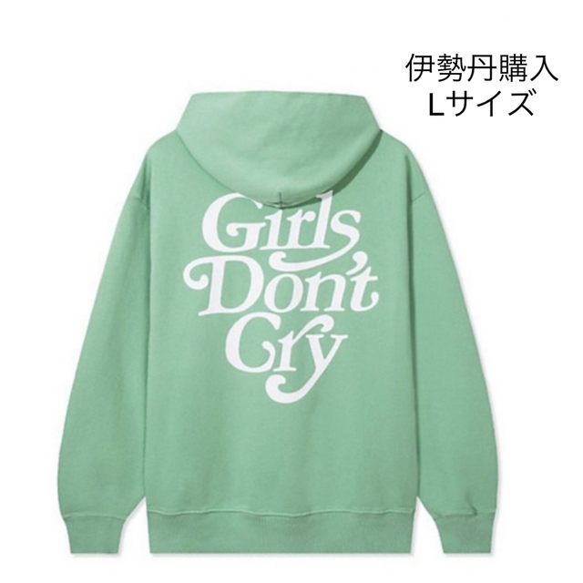 Girls Don't Cry(ガールズドントクライ)のGirl's Don't Cry  Logo Hoodie  ミント L メンズのトップス(パーカー)の商品写真