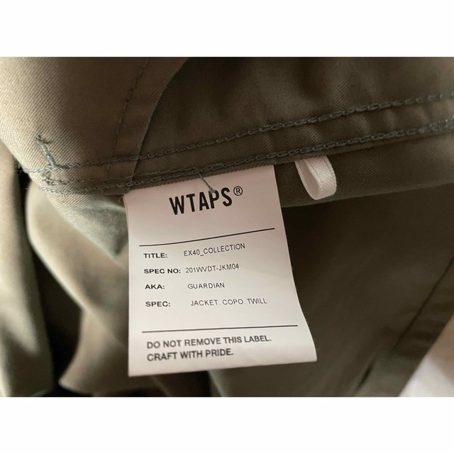 W)taps(ダブルタップス)の【付属品完備】WTAPS GUARDIAN 201WVDT-JKM04 メンズのジャケット/アウター(ミリタリージャケット)の商品写真