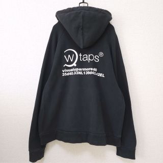 ダブルタップス(W)taps)のW TAPS ワンポイント バックプリント フーディー ブラック size L(パーカー)