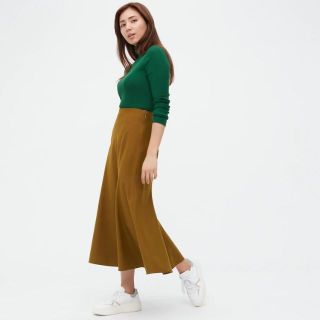 ユニクロ(UNIQLO)のユニクロ マーメイドスカート（標準丈）サイズ70 マスタード 今季(ロングスカート)