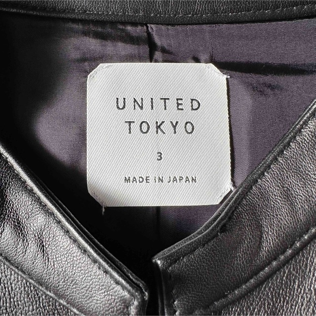 UNITED TOKYO ラムレザーシングルライダース UNITED TOKYO ラムレザーシングルライダース
