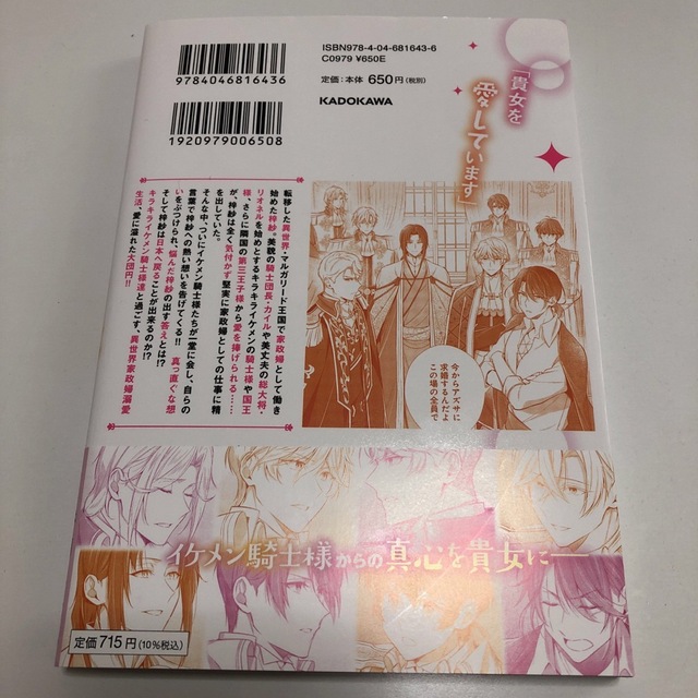 角川書店(カドカワショテン)の私この度、王国騎士団独身寮の家政婦をすることになりました(7) エンタメ/ホビーの漫画(女性漫画)の商品写真