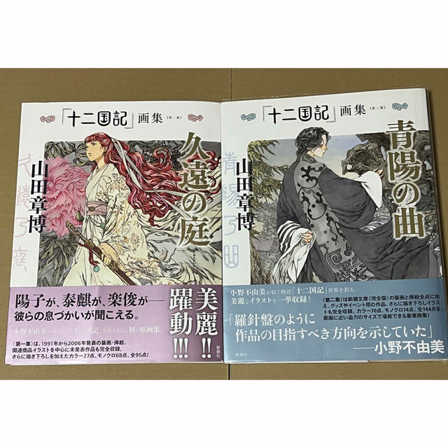 小野不由美・山田章博／十二国記 画集《久遠の庭》《青陽の曲》2冊セット エンタメ/ホビーの本(文学/小説)の商品写真