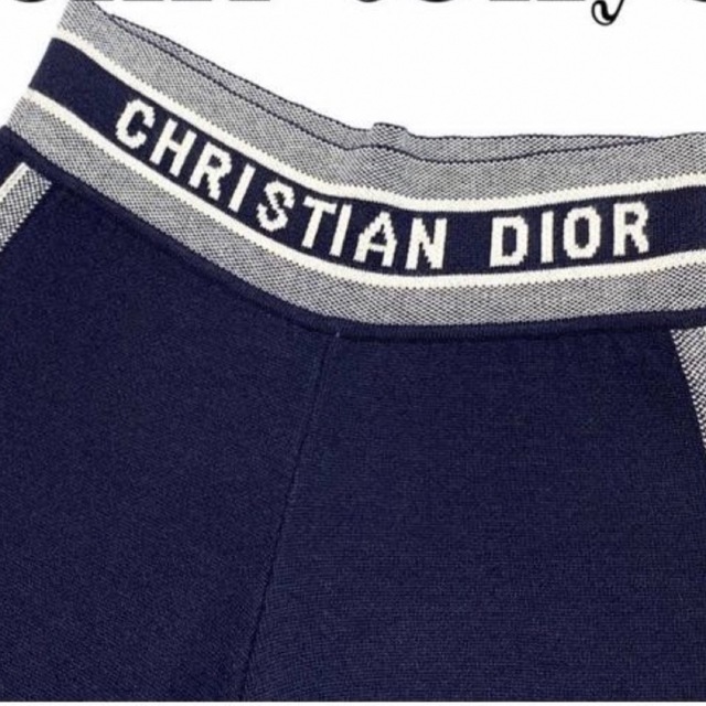Christian Dior(クリスチャンディオール)のディオール《ロゴ刺繍》カシミヤ ニット パンツ  レディースのパンツ(カジュアルパンツ)の商品写真