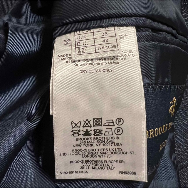 Brooks Brothers(ブルックスブラザース)の[未使用]ブルックス　ブラザーズ　テーラードジャケット　ウール100% メンズのジャケット/アウター(テーラードジャケット)の商品写真