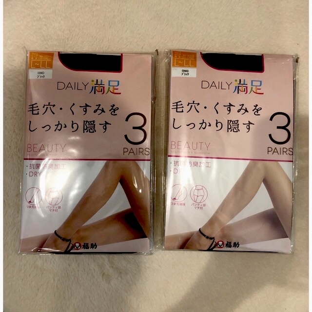 【福助】黒ストッキング レディースのレッグウェア(タイツ/ストッキング)の商品写真