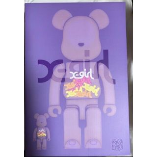 BE@RBRICK X-girl CLEAR PURPLE 100% 400%(その他)