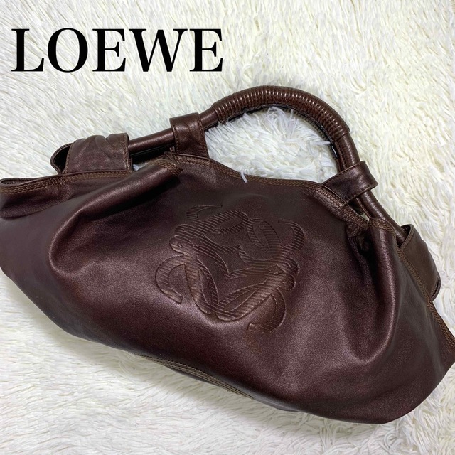 ラッピング不可】 LOEWE ロエベ ナッパアイレ アナグラム ハンドバッグ