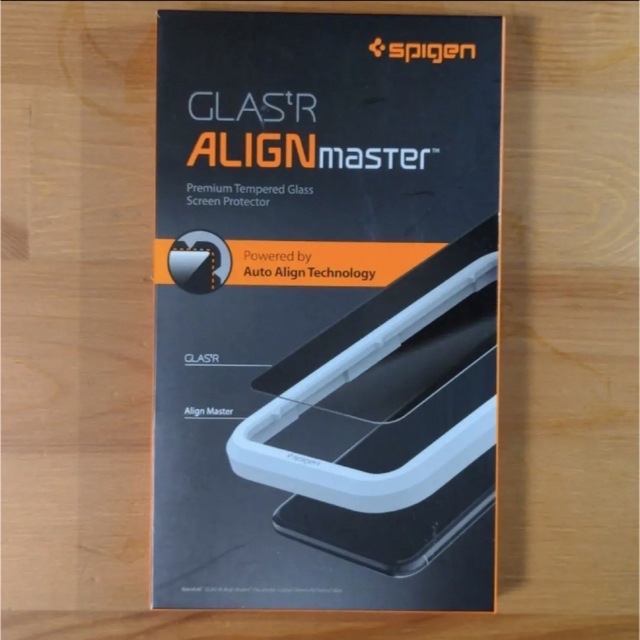 Spigen(シュピゲン)の【未開封新品】Spigen AlignMaster 全面保護ガラスフィルム スマホ/家電/カメラのスマホアクセサリー(iPhoneケース)の商品写真