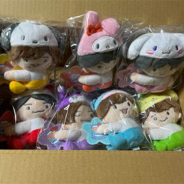 なにわ男子 サンリオコラボ クリップマスコット 7体 ちびぬい 7体 新品-