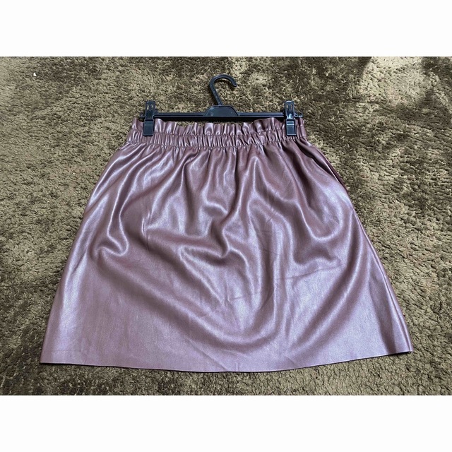 ZARA(ザラ)のZARA KNIT ザラ ミニスカート Lサイズ パープル レディースのスカート(ミニスカート)の商品写真