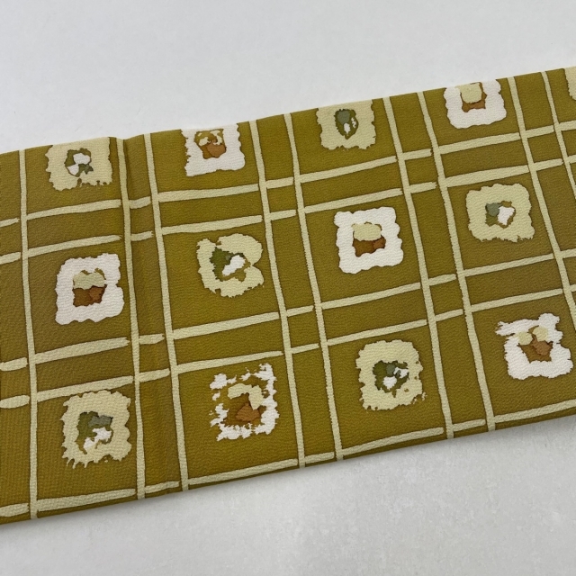 名古屋帯 美品 秀品 正絹 【】 名古屋帯 美品 秀品 正絹 【】