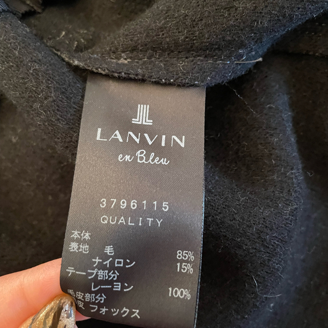 LANVIN en Bleu(ランバンオンブルー)のLANVIN en blue フォックスファーコート（38） レディースのジャケット/アウター(毛皮/ファーコート)の商品写真