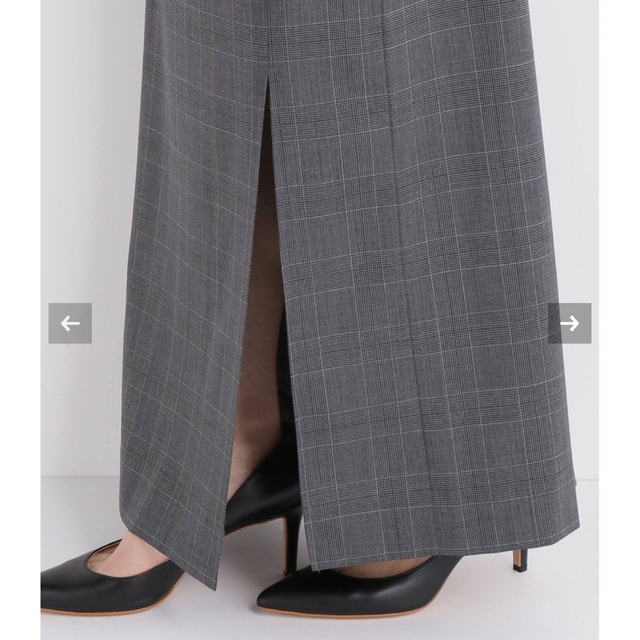 L'Appartement DEUXIEME CLASSE(アパルトモンドゥーズィエムクラス)の新品タグ付き　2020 アパルトモン　CHECK SLIT スカート　定価4万円 レディースのスカート(ロングスカート)の商品写真