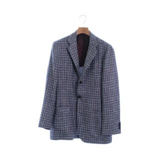 size50☆極美品☆キトン Kiton ３釦ジャケット ダークネイビー