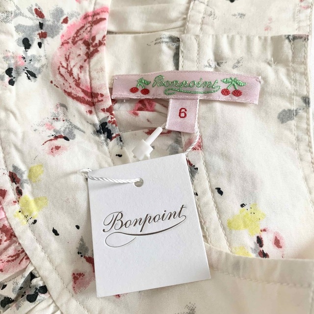 Bonpoint(ボンポワン)の値下🍒Bonpoint🍒ボンポアン花柄チュニックワンピース6 キッズ/ベビー/マタニティのキッズ服女の子用(90cm~)(ワンピース)の商品写真