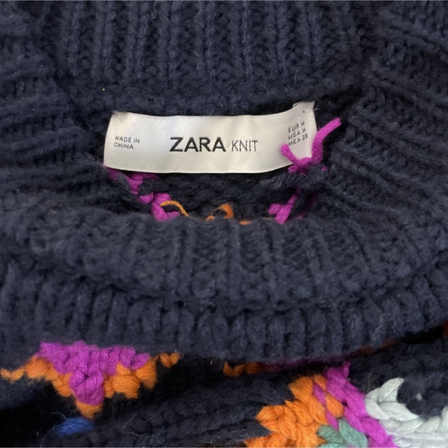 ZARA(ザラ)のZARA ザラ　手編み風　ニット セーター レディースのトップス(ニット/セーター)の商品写真