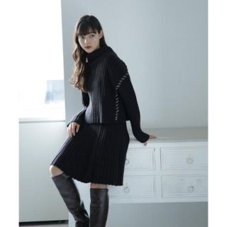 ジルバイジルスチュアート(JILL by JILLSTUART)のジルバイジルスチュアート　ニットアップフレアーミニ　ブラック(その他)