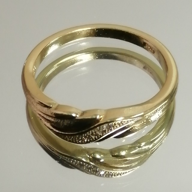 【SALE】リング メンズ アクセサリー ゴールド おしゃれ 金色 指輪 21号 レディースのアクセサリー(リング(指輪))の商品写真