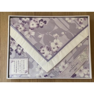 ニシカワ(西川)の新品 未使用 京都西川 綿毛布 綿100% 140x190cm(毛布)